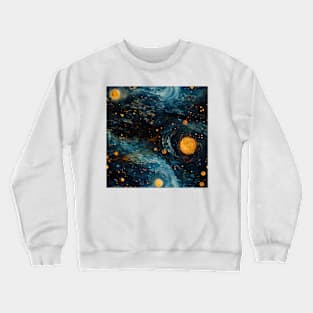 Van Gogh Starry Night Outer Space Pattern 14 Crewneck Sweatshirt